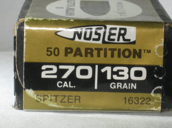 270 caliber 130 grain Partition bullets