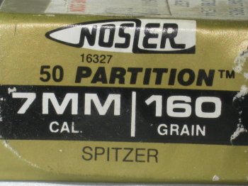 7 mm 160 grain Partition bullet