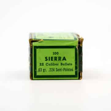 Sierra .224 63 gr Semi-Pointed