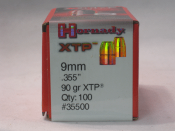 Hornady 9mm 090 grain XTP (QTY 100)