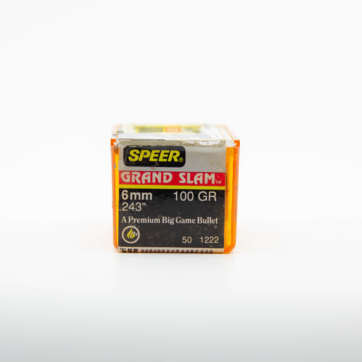 Box of Speer #1222 6mm Grand Slams