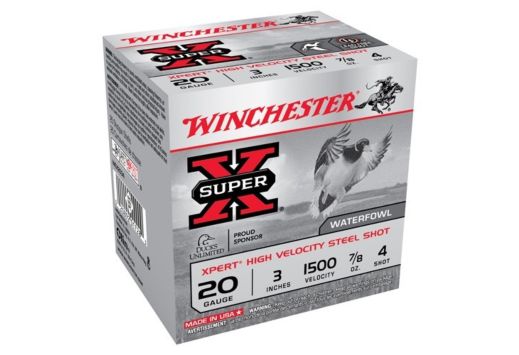 WINCHESTER XPERT STEEL 20GA 3" 1500FPS 7/8OZ #4 25RD
