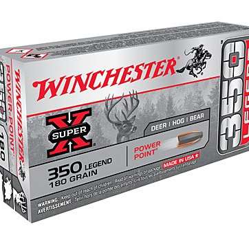 WIN AMMO SUPER-X .350 LEGEND 180GR. SOFT POINT 20-PACK