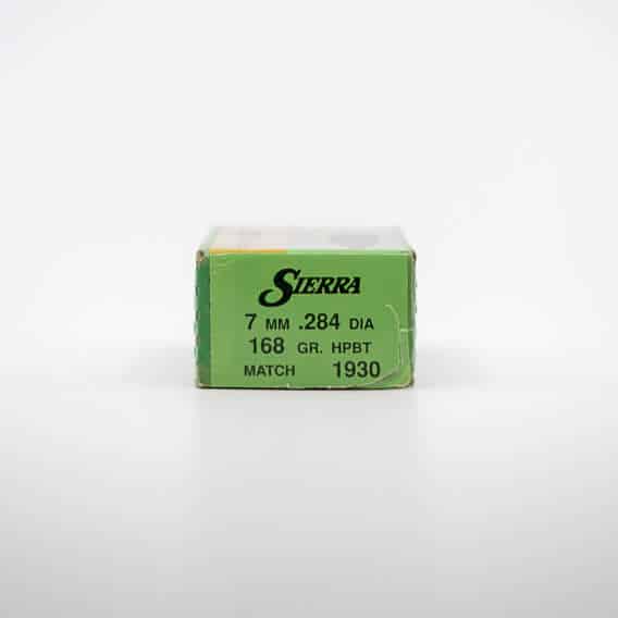 Sierra MatchKing Rifle Bullets 7mm/.284 cal .284" 168 gr HPBT MATCH 100/ct