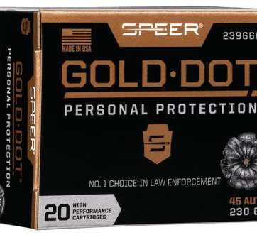Speer Gold Dot Handgun Ammunition .45 ACP 230 gr HP