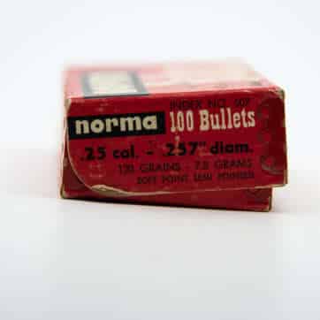 Norma .257 120 grain bullet
