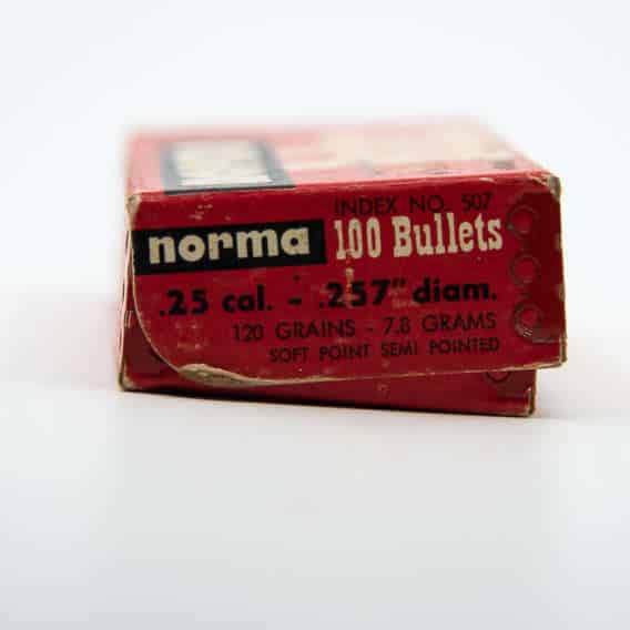 Norma .257 120 grain bullet