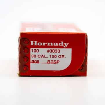 Hornady 30 caliber 150 gr BTSP