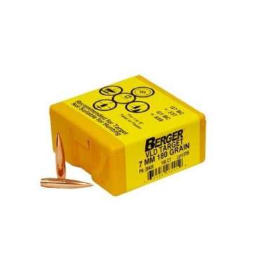 Berger Match Grade Target Bullets 7mm .284" 180 gr VLD TARGET 100/box
