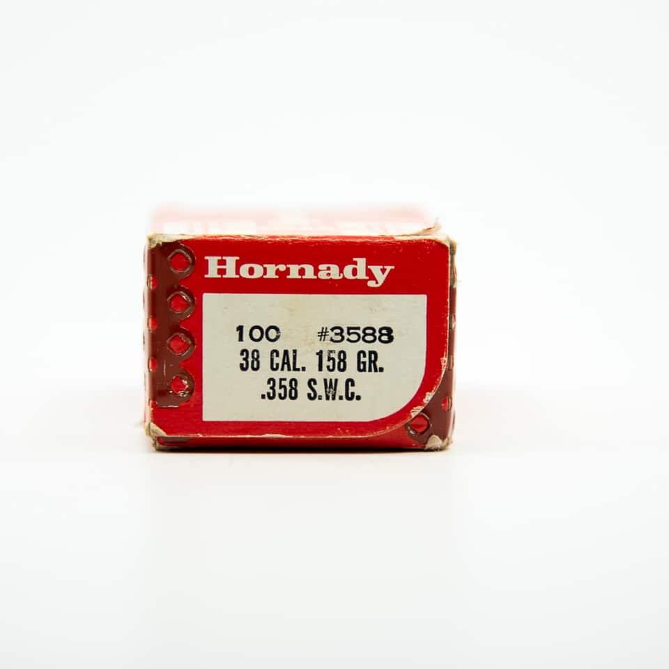 Hornady 38 357 caliber 158 grain s w c bullets qty 100 duck creek