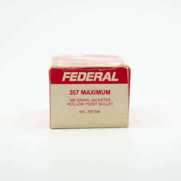 Federal 357 MAXIMUM 180 gr JHP