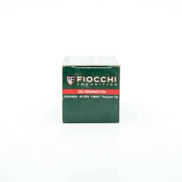 223 Remington 40-grain V-Max ammo, Fiocchi #223HVB50