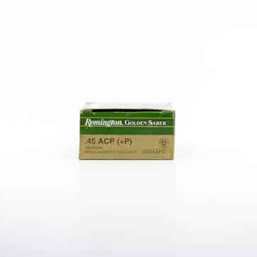 Remington Golden Saber Defense Ammunition .45 Auto 185gr BJHP 1015 fps, 25 rounds.