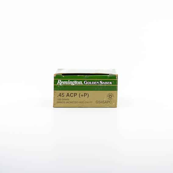 Remington Golden Saber Defense Ammunition .45 Auto 185gr BJHP 1015 fps, 25 rounds.