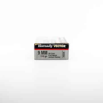 Hornady #9326 9mm LUGER Ammunition, 115 grain FMJ-VECTOR ILLUMINATED TRAJECTORY