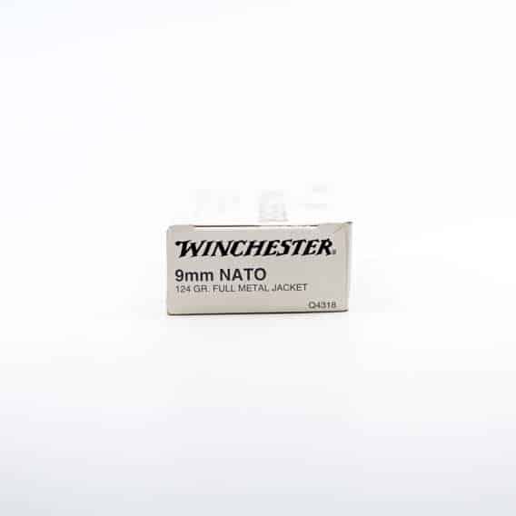 Winchester NATO Handgun Ammunition 9mm Luger 124 gr FMJ 50/box