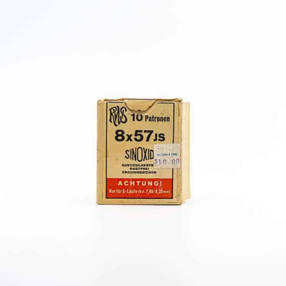 8X57 MAUSER ammunition 187 grain (RWS, QTY 10)