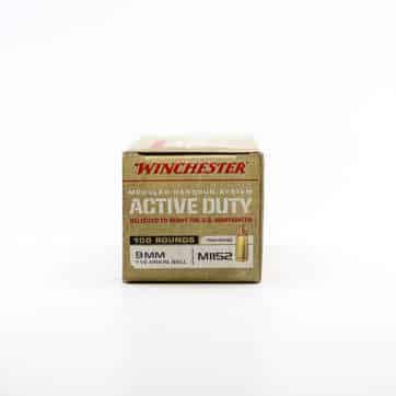 9mm Ammunition 115 gr FMJ (QTY 45)
