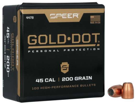 SPEER 45 caliber 200-grain GDHP bullets (QTY 100) - Image 2