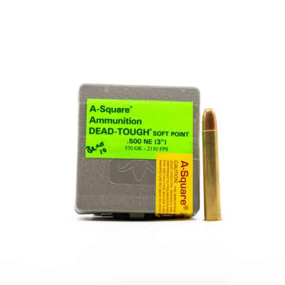 500 NITRO EXPRESS ammunition 570-gr FMJ (A-SQUARE, QTY 4) - Image 2