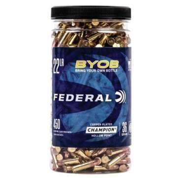 Federal Champion BYOB Rimfire Ammunition 22 LR 36 gr. CPHP 1260 fps 450/ct