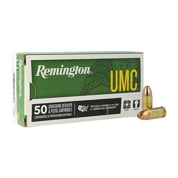 9mm Ammunition 115-gr FMJ (UMC, QTY 50)