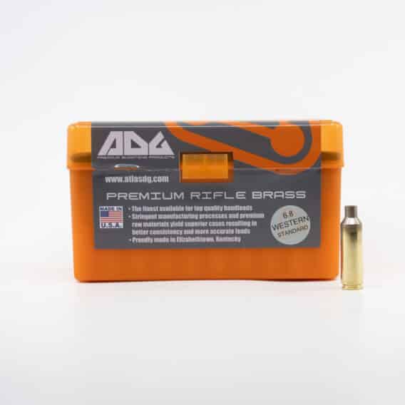 Atlas Development Group (ADG) 6.8 Western box and brass image