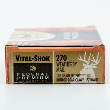 Federal Premium 270 Weatherby Mag
