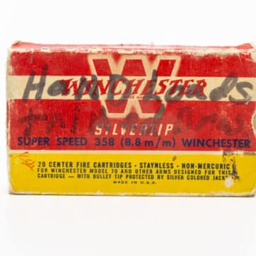 358 Winchester ammunition 200-gr RN (QTY 20)