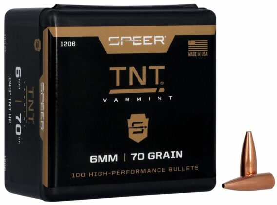 Speer .243 (6mm) 070-grain TNT Hollow Point bullets (QTY 100) - Image 2