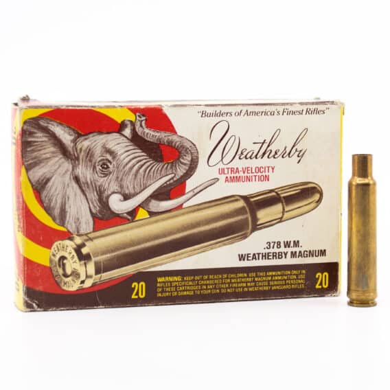 Weatherby .378 Wby Mag box