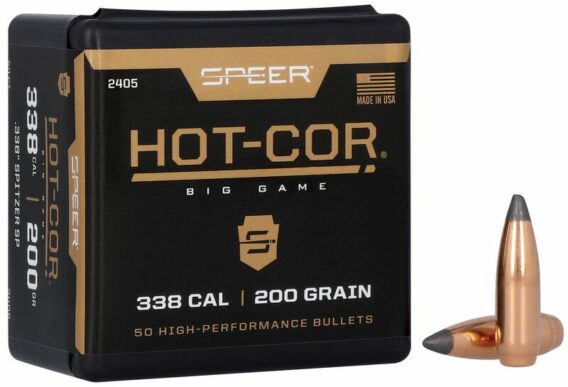 Hot-Cor Rifle Bullet, .338, 200 Grain retail package