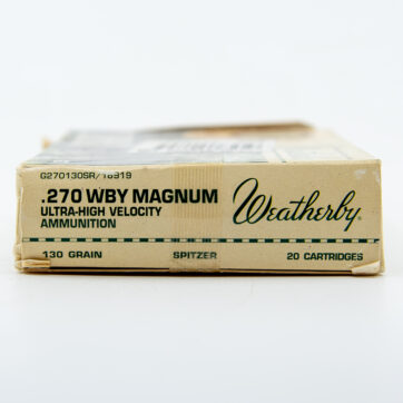 270 Weatherby 130-gr SP