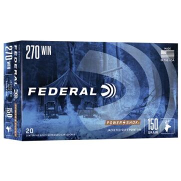 Federal Power-Shok Rifle Ammunition .270 Win 150 gr SP