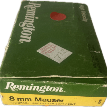 8X57 MAUSER ammunition 180-grain (QTY 4)