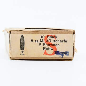 8X56mm M30. Scharfe S-Patronen Rottw.