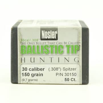 Nosler Ballistic Tips .308 150GR