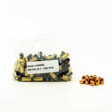 9mm Luger BRASS  & BULLET BUNDLE (QTY 100)
