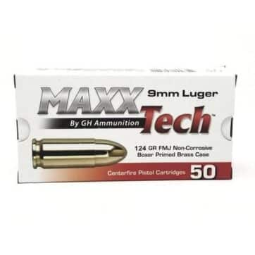MAXXTech 9mm 124gr FMJ