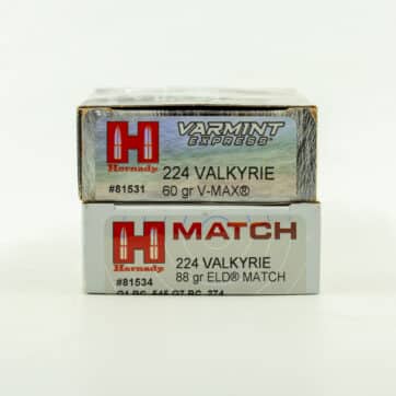 224 VALKYRIE ammunition bundle  (Hornady, QTY 15)