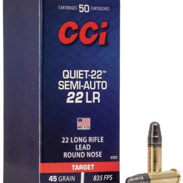 CCI Semi Quiet-22 Rimfire .22 LR 45 gr LRN