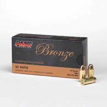 PMC Bronze Handgun Ammunition .32 ACP 71 gr. FMJ